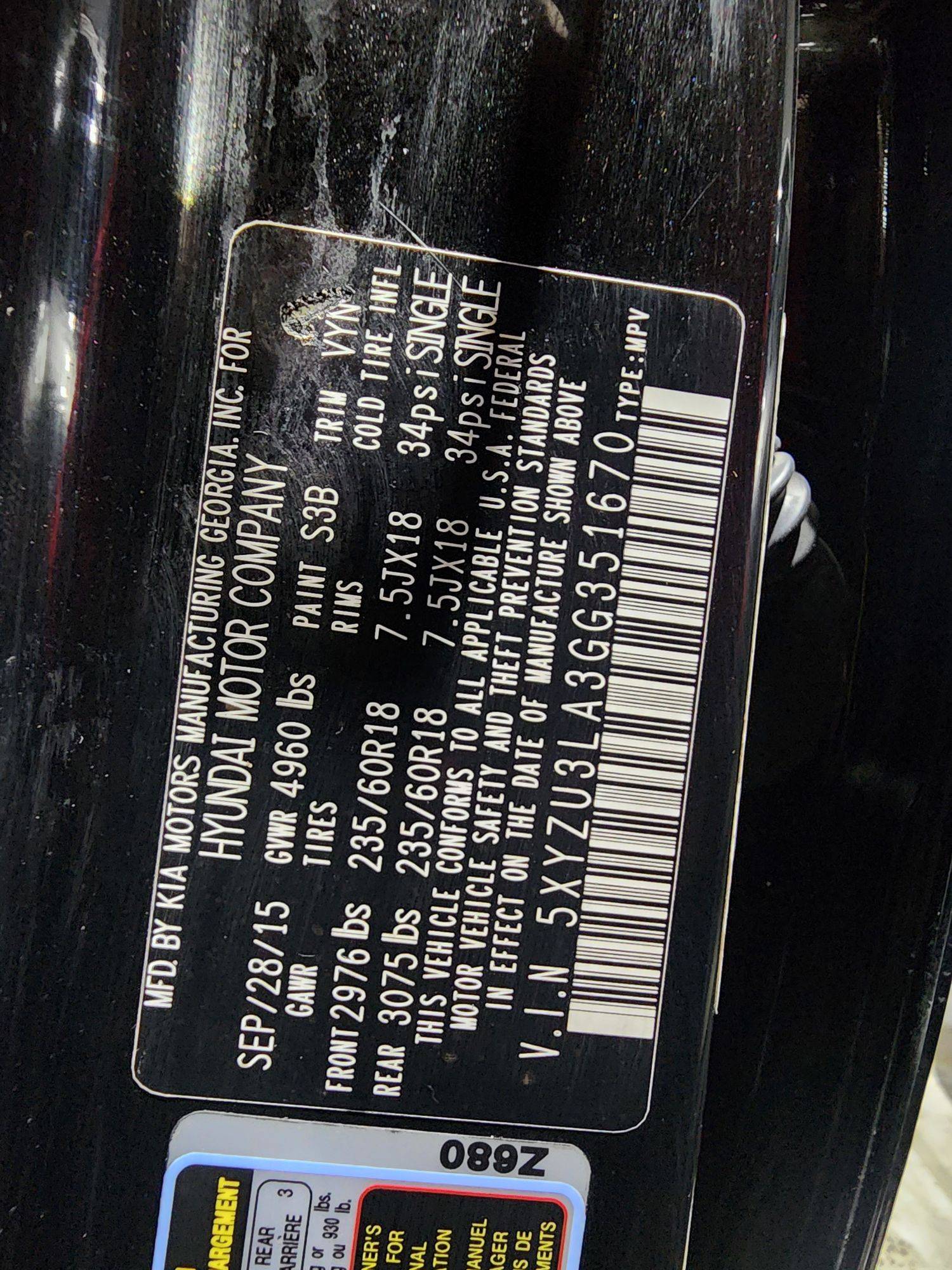 HYUNDAI SANTA FE 2016 - Marhaba Auction Used Cars - Image 10