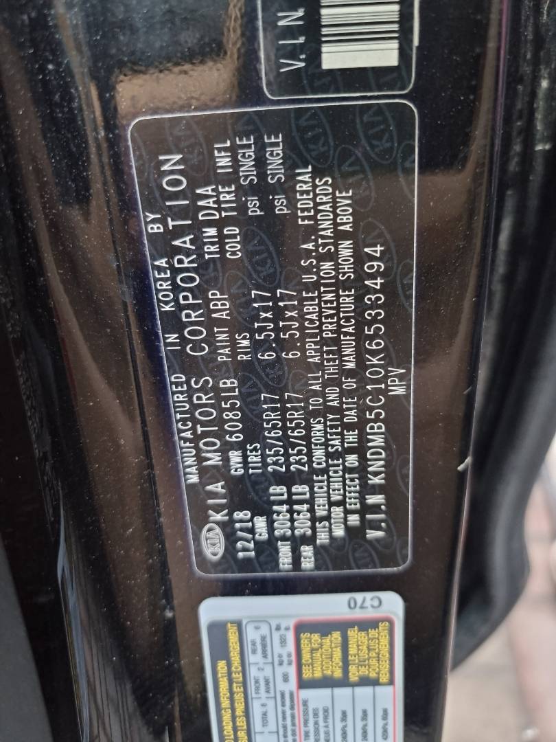 2019 KIA SEDONA — 52114 Miles — Lot 215478 — Main - Marhaba Auctions Used Cars - Image 7