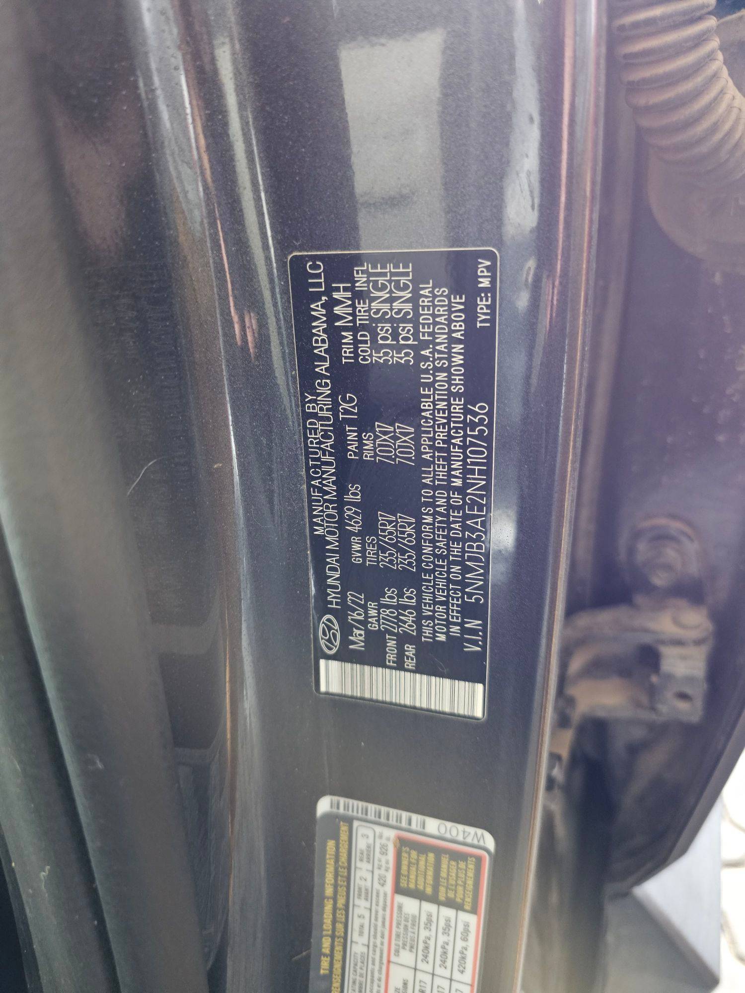 HYUNDAI TUCSON 2022 - Marhaba Auction Used Cars - Image 9