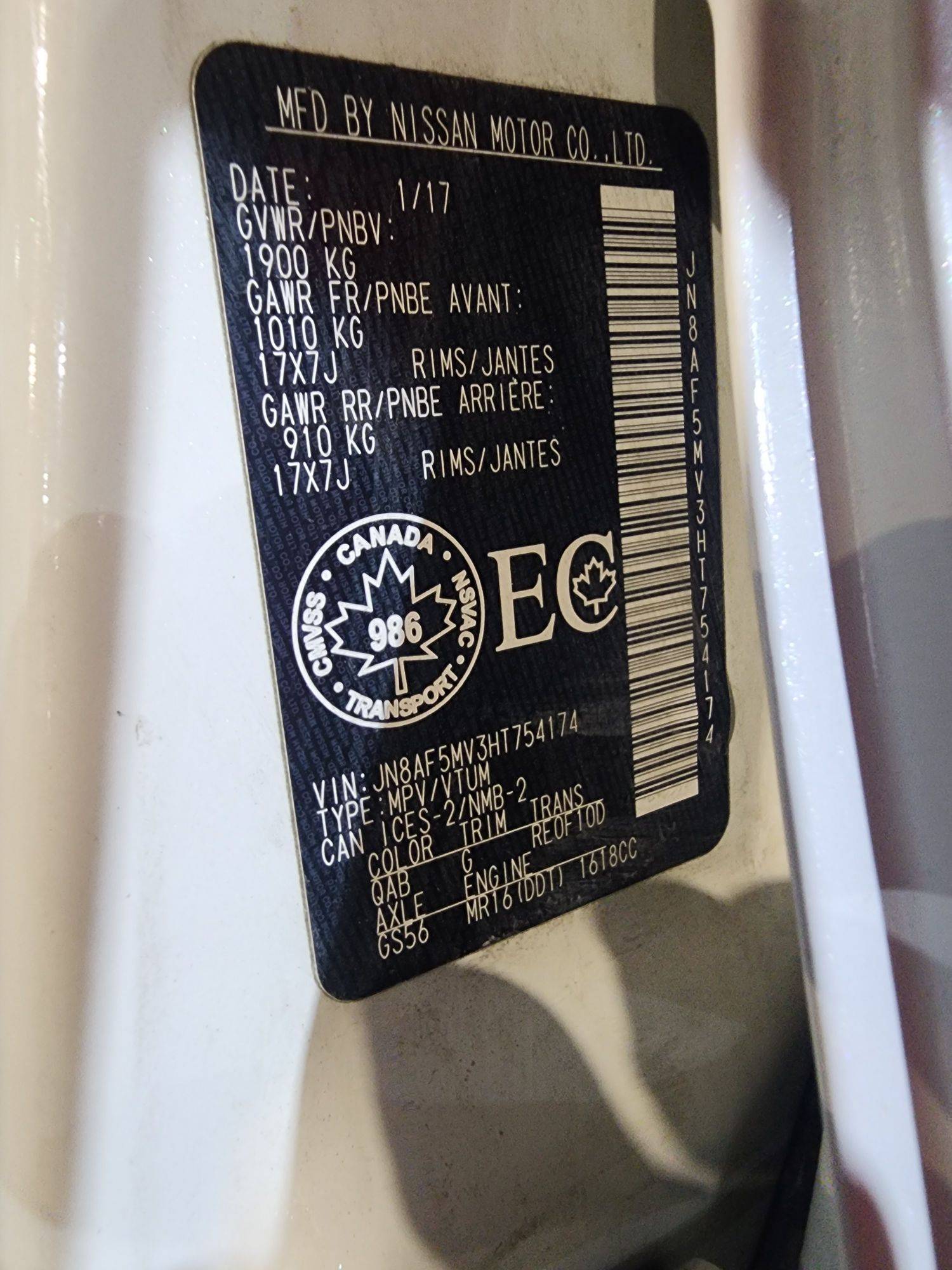 NISSAN JUKE 2017 - Marhaba Auction Used Cars - Image 10