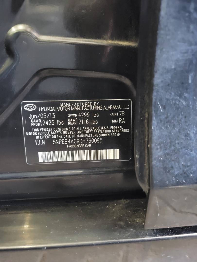 2013 HYUNDAI SONATA — 110248 Miles — Lot 75904904 — Main - Marhaba Auctions Used Cars - Image 10