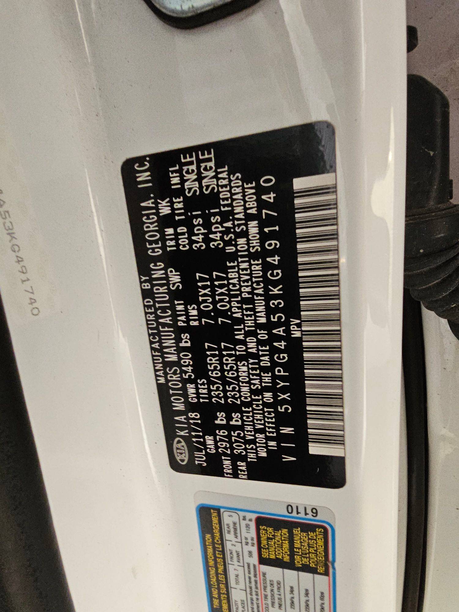 KIA SORENTO 2019 - Marhaba Auction Used Cars - Image 9