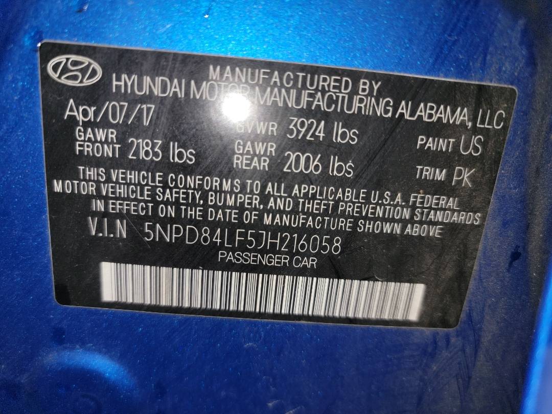 2018 HYUNDAI ELANTRA — 195054 Miles — Lot 37849504 - Marhaba Auctions Used Cars - Image 9