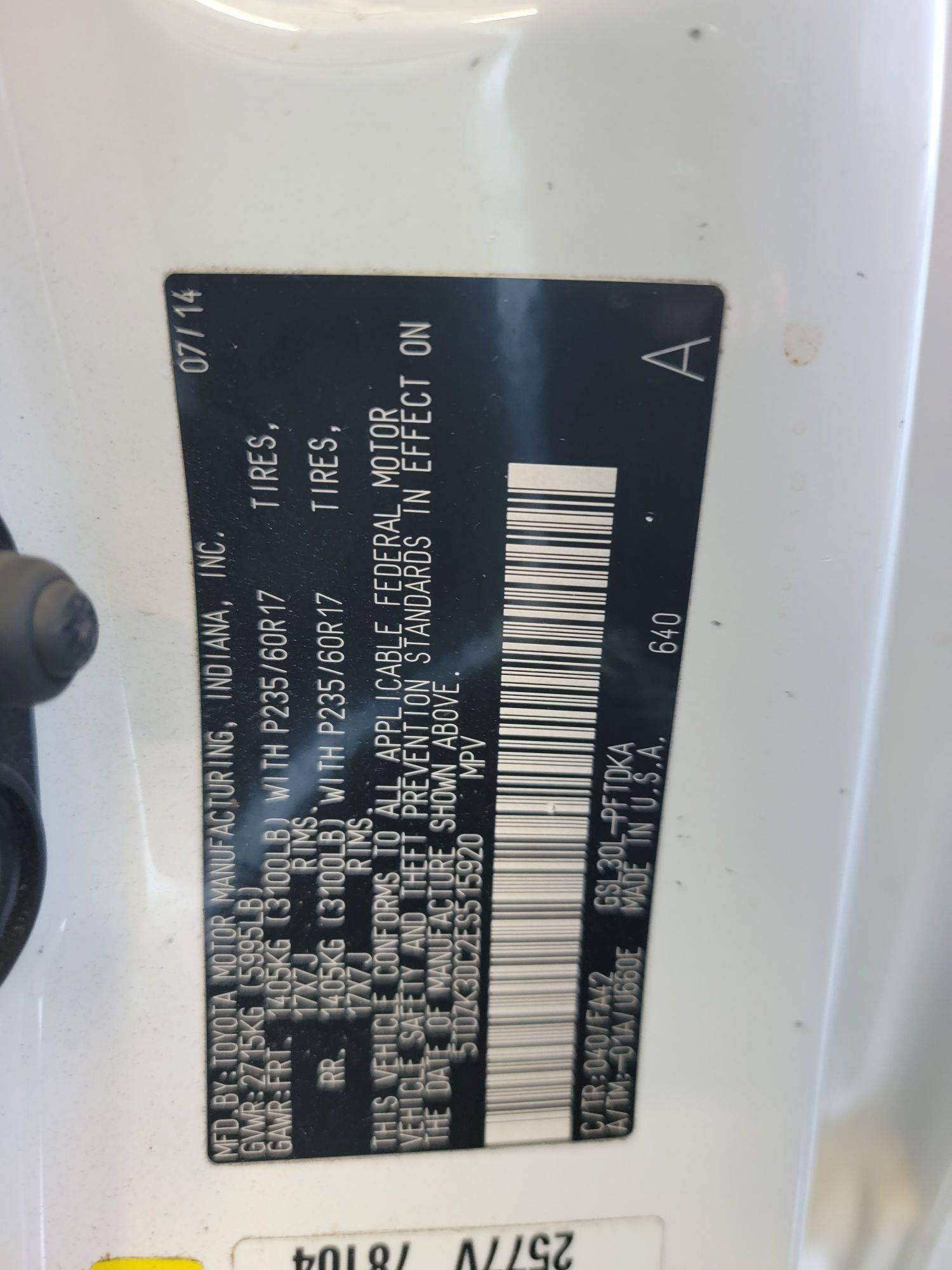 TOYOTA SIENNA 2014 - Marhaba Auction Used Cars - Image 9