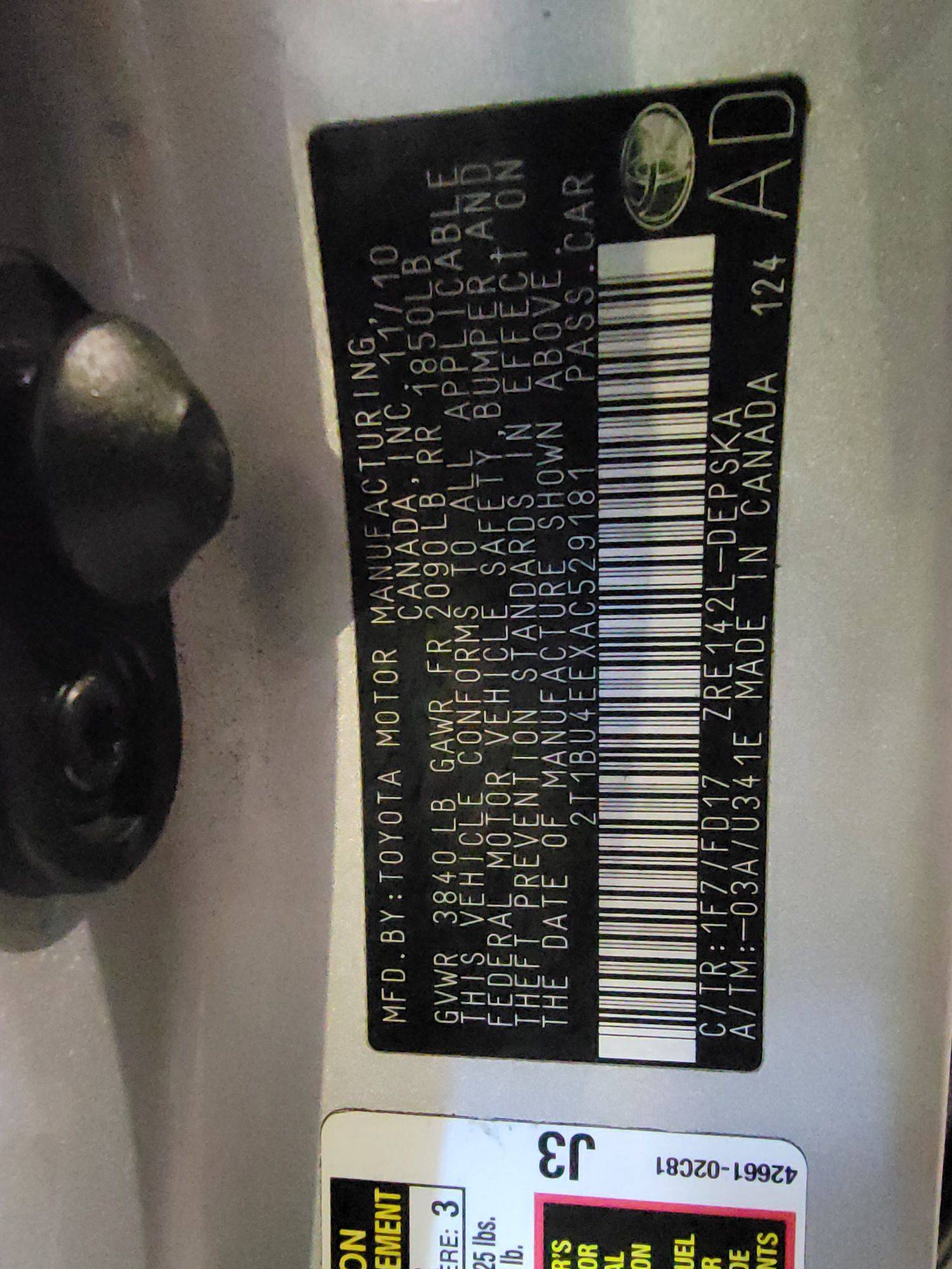 TOYOTA COROLLA 2010 - Marhaba Auction Used Cars - Image 10