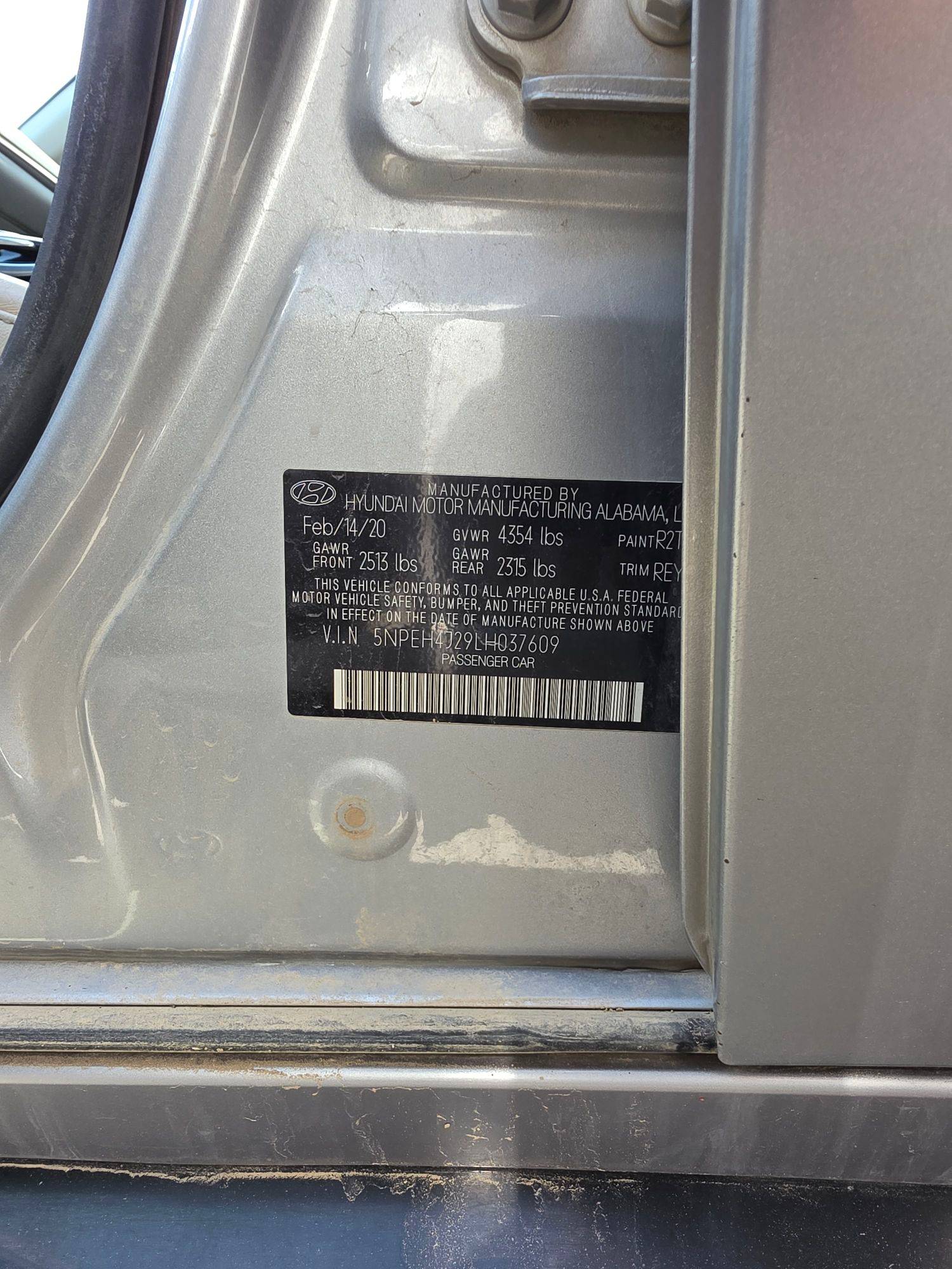 HYUNDAI SONATA 2020 - Marhaba Auction Used Cars - Image 9