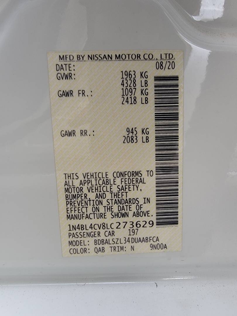 2020 NISSAN ALTIMA — 41998 Miles — Lot C273629 — Main - Marhaba Auctions Used Cars - Image 11