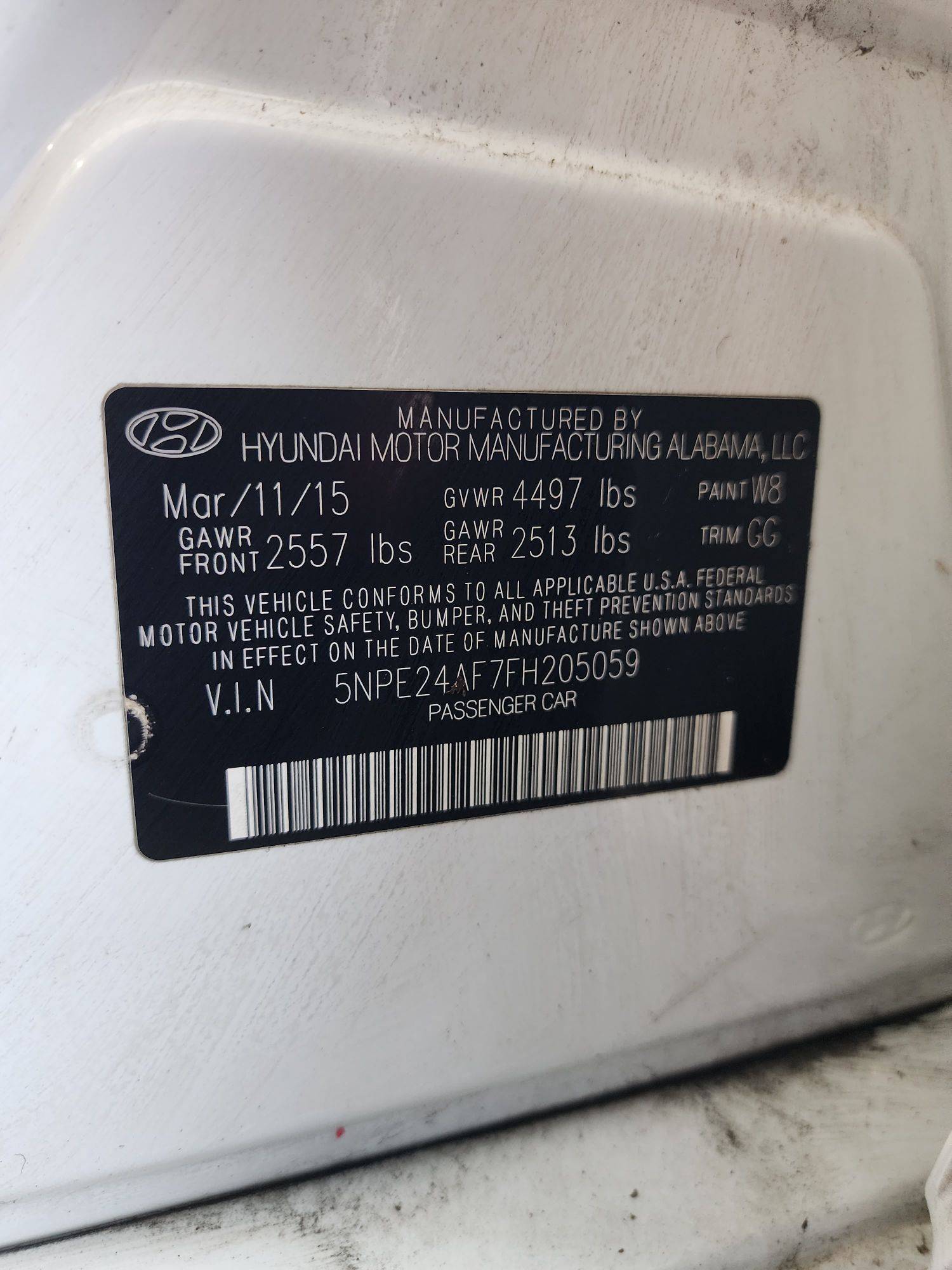 2015 HYUNDAI SONATA — 116034 Miles — Lot 44870524 — Ind. 12 - Marhaba Auctions Used Cars - Image 9