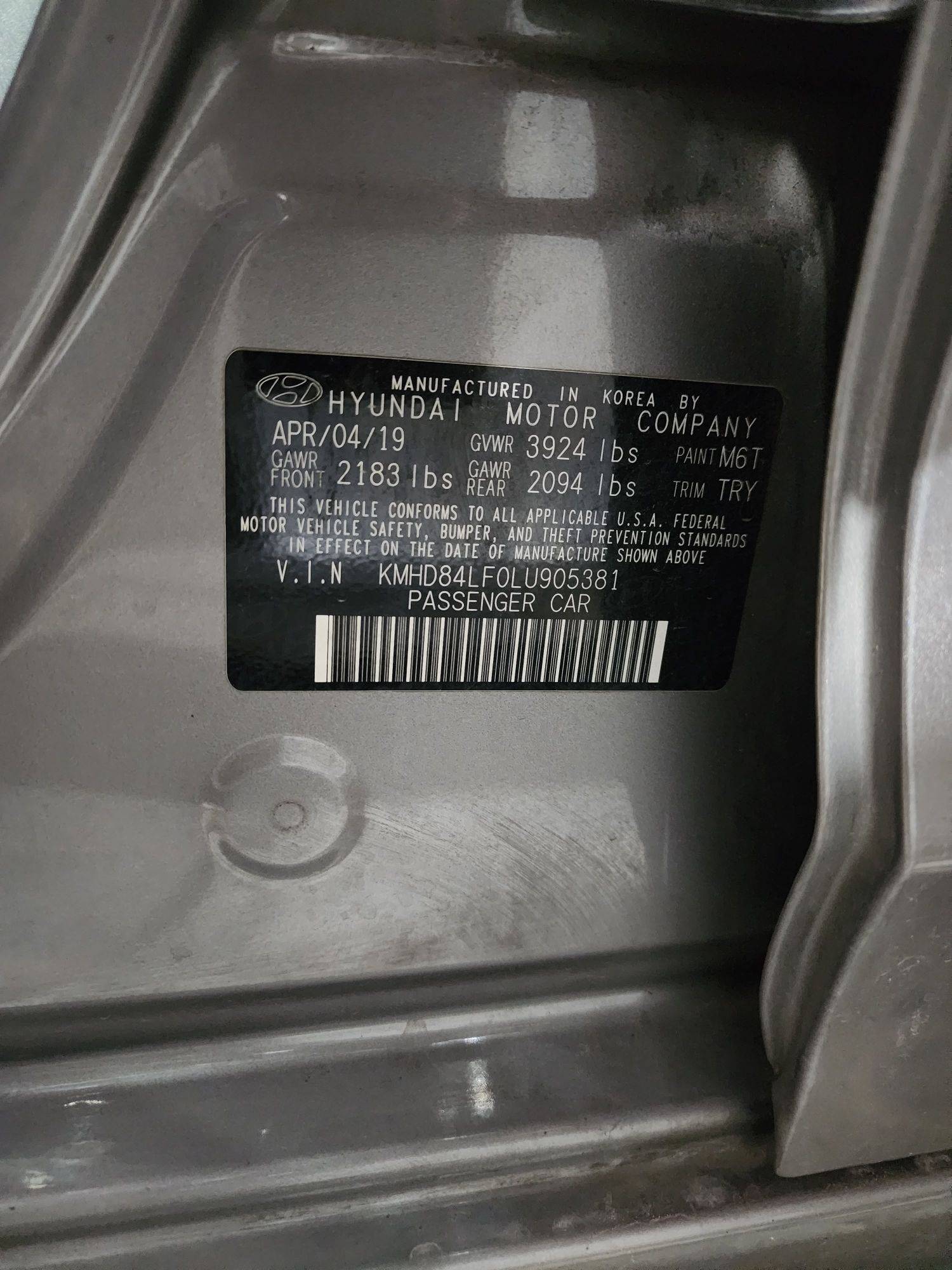 HYUNDAI ELANTRA 2020 - Marhaba Auction Used Cars - Image 11