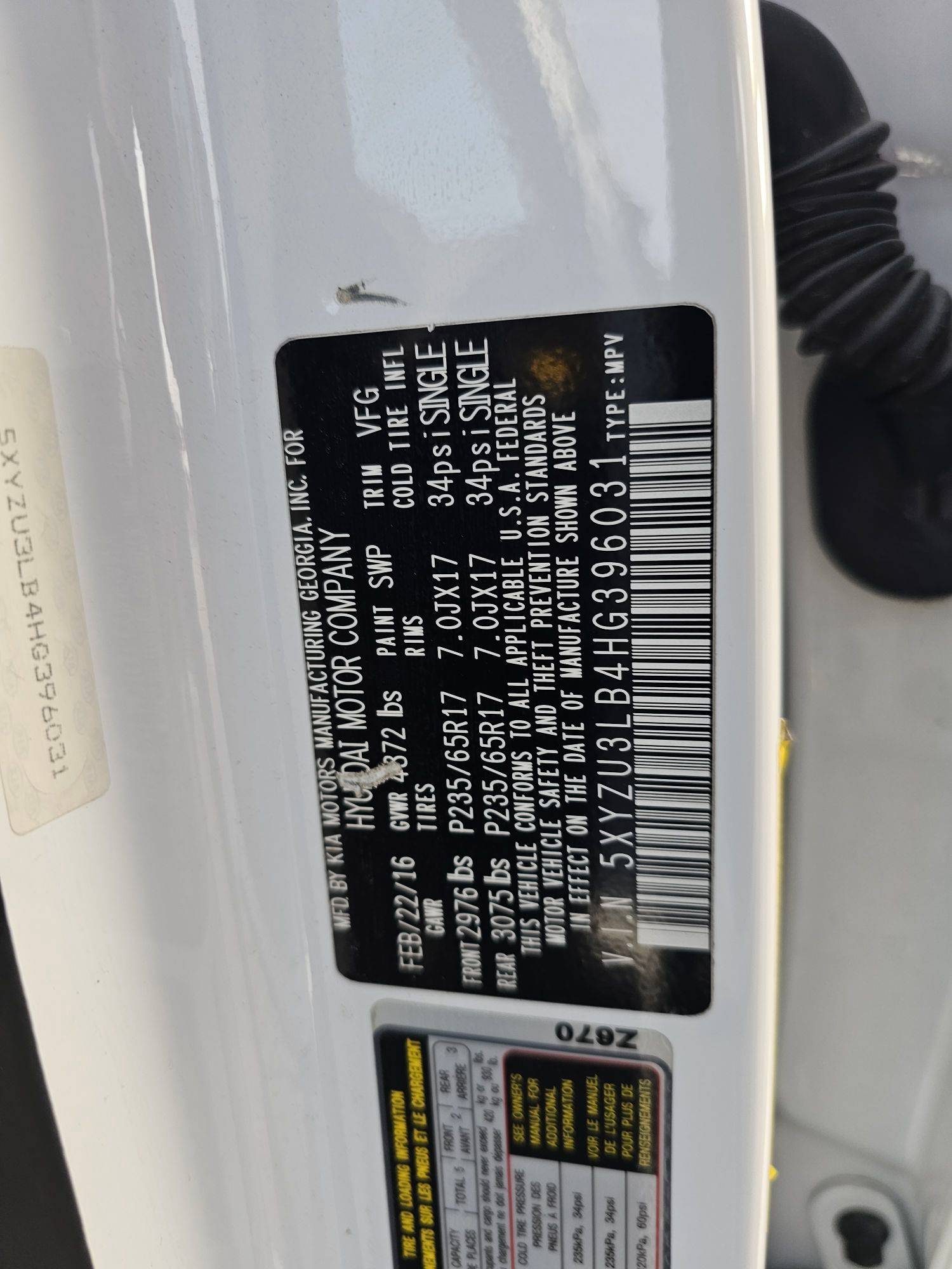 HYUNDAI SANTA FE 2017 - Marhaba Auction Used Cars - Image 9