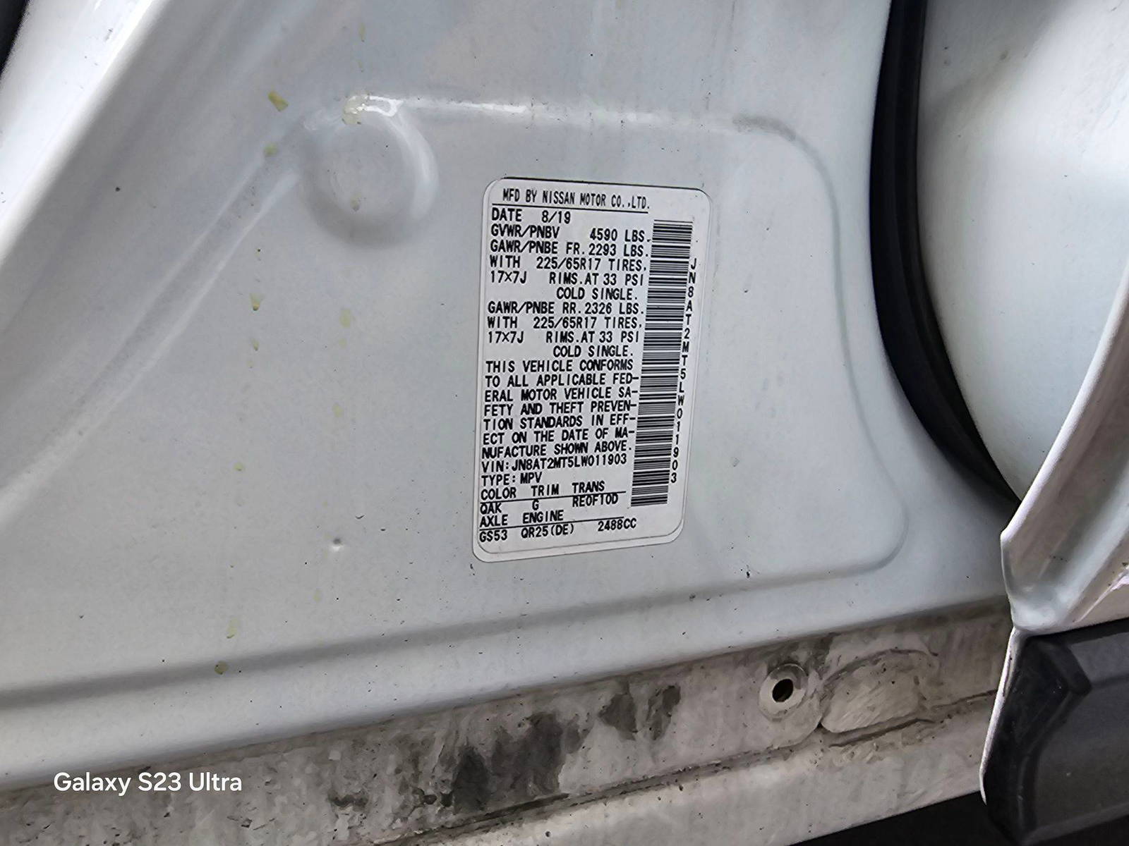 NISSAN ROGUE 2020 - Marhaba Auction Used Cars - Image 9