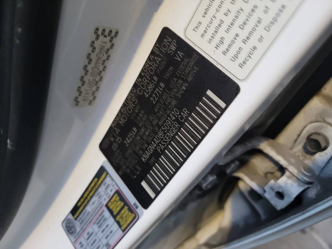 KIA OPTIMA 2015 - Marhaba Auction Used Cars - Image 8