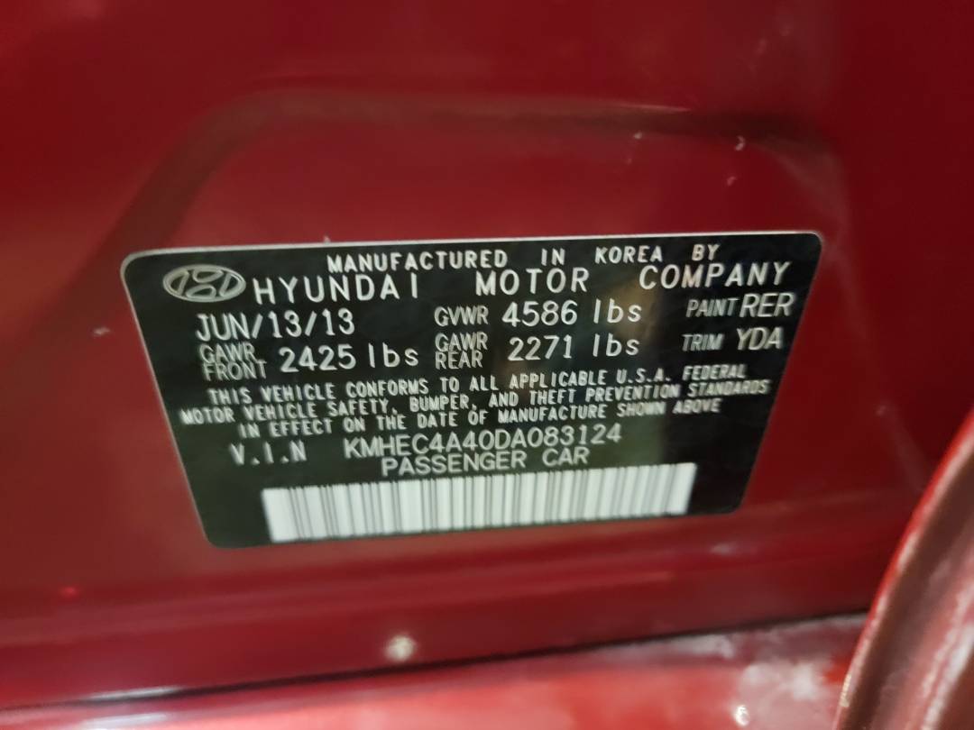 2013 HYUNDAI SONATA — 177824 Miles — Lot A083124 - Marhaba Auctions Used Cars - Image 9