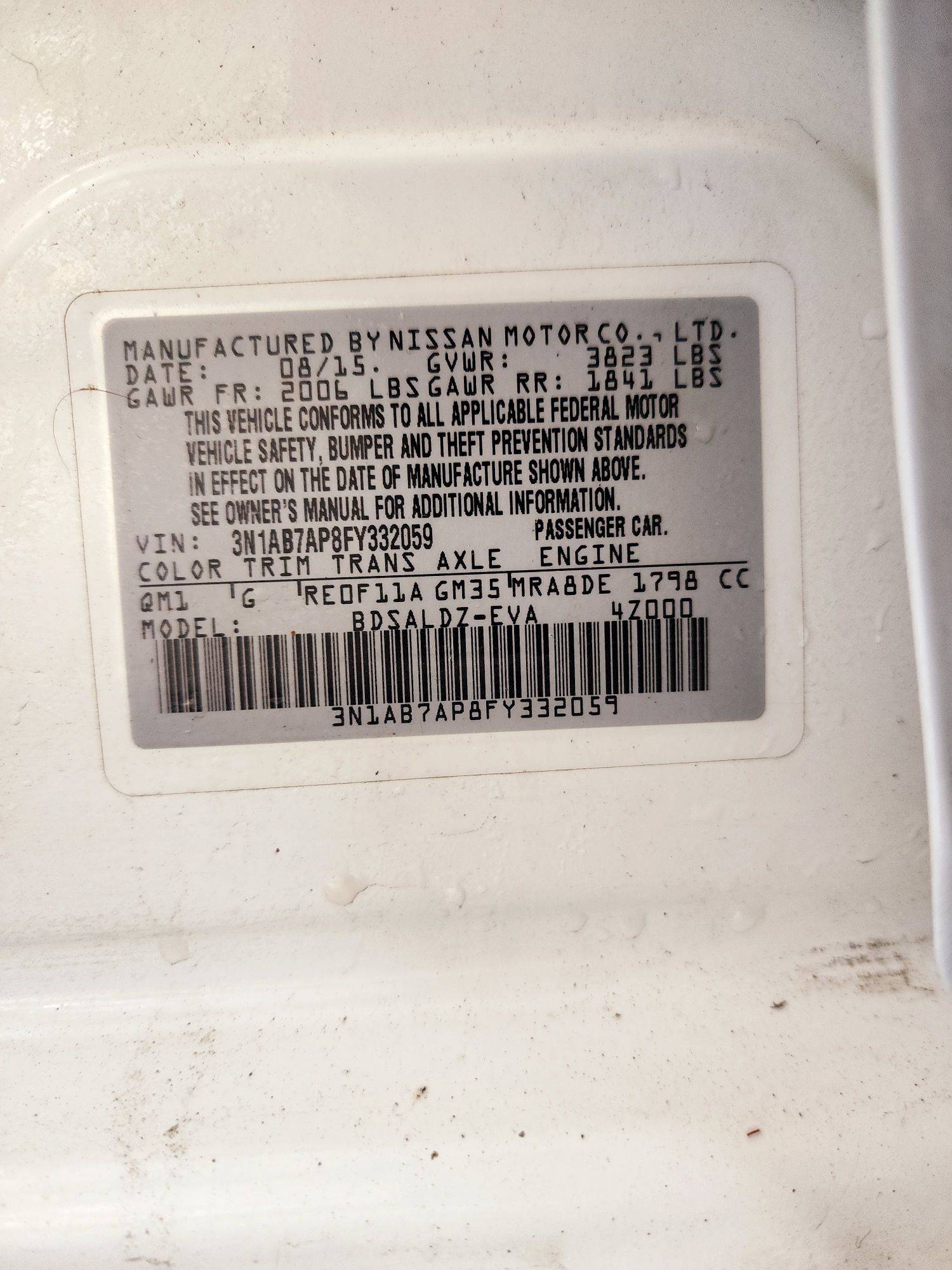 2015 NISSAN SENTRA — 117702 Miles — Lot 71308934 — Main - Marhaba Auctions Used Cars - Image 9