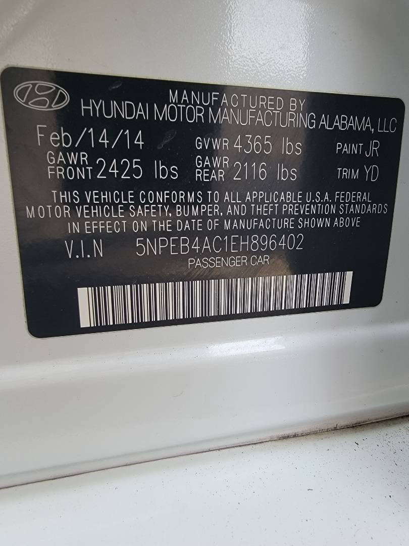 HYUNDAI SONATA 2014 - Marhaba Auction Used Cars - Image 3