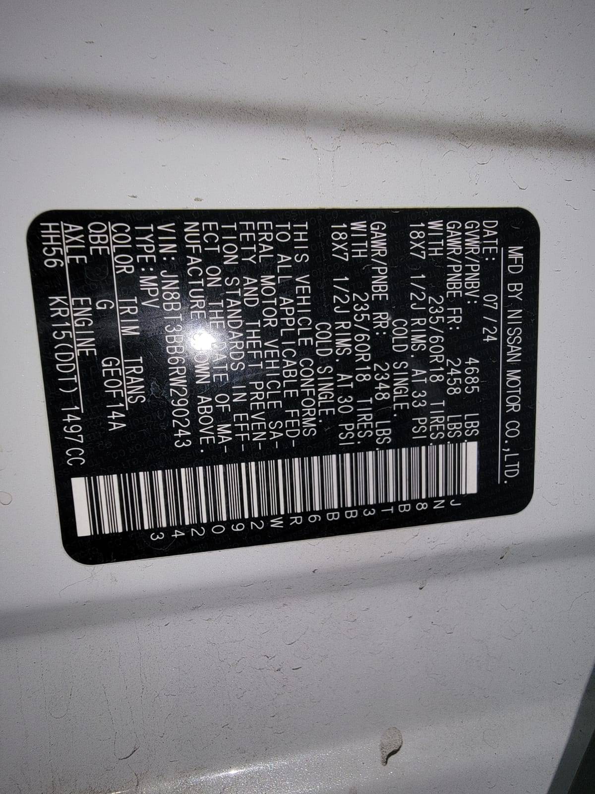 NISSAN ROGUE 2024 - Marhaba Auction Used Cars - Image 11