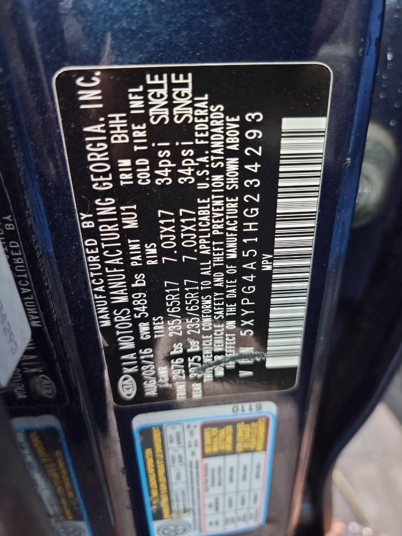 KIA SORENTO 2017 - Marhaba Auction Used Cars - Image 8