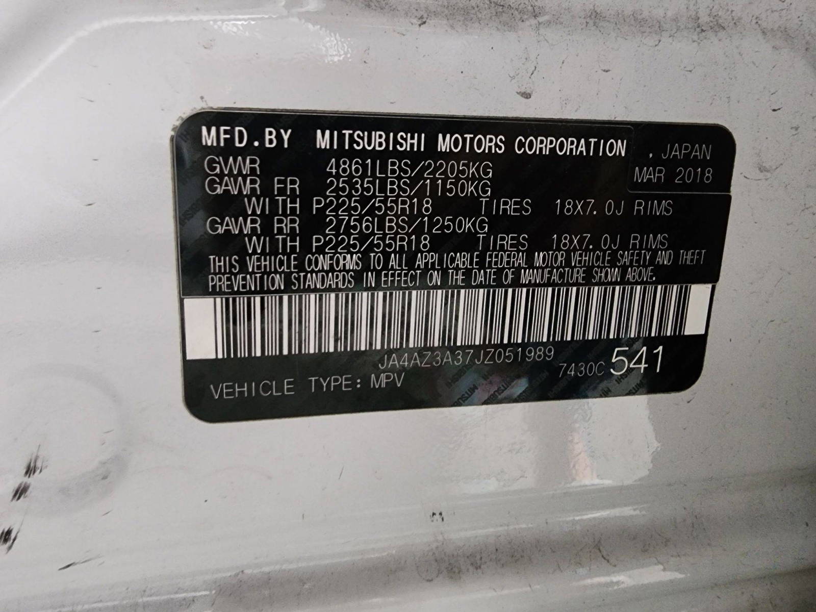 2018 MITSUBISHI OUTLANDER — 103683 Miles — Lot 40687252 — Main - Marhaba Auctions Used Cars - Image 11