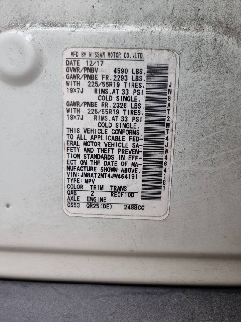 NISSAN ROGUE 2018 - Marhaba Auction Used Cars - Image 9