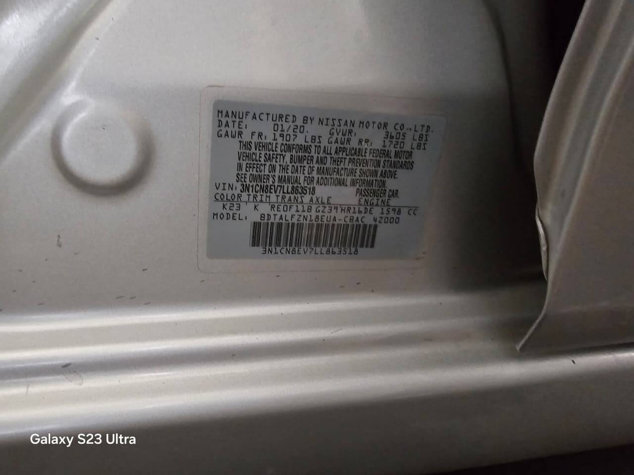 NISSAN VERSA 2020 - Marhaba Auction Used Cars - Image 9