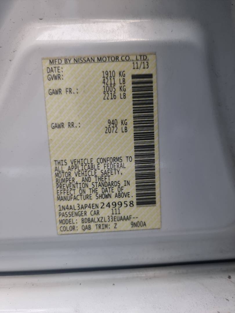 NISSAN ALTIMA 2014 - Marhaba Auction Used Cars - Image 9