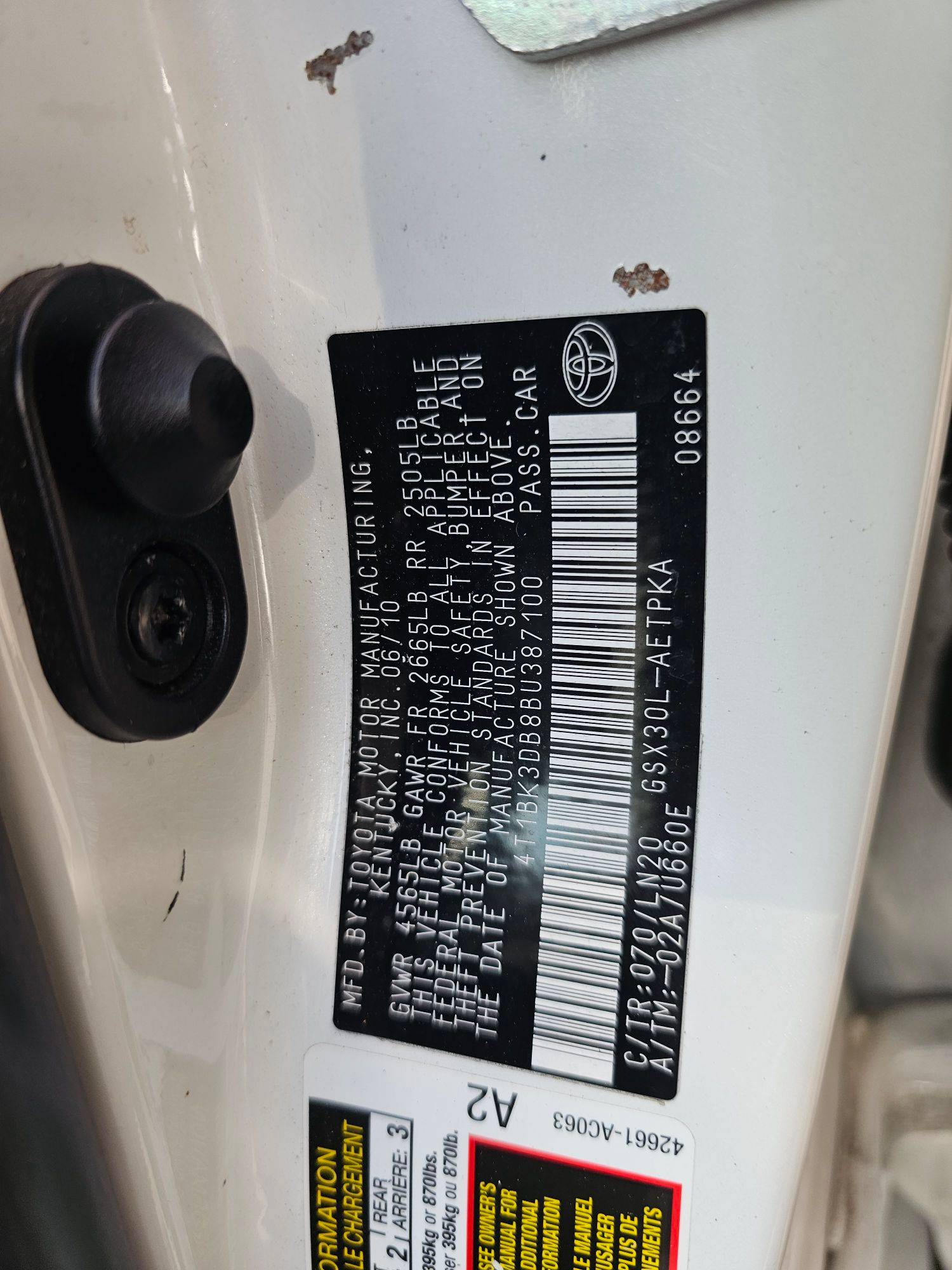 TOYOTA AVALON 2011 - Marhaba Auction Used Cars - Image 9