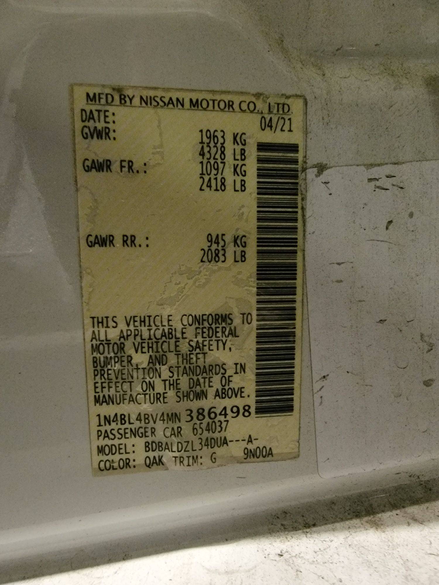 NISSAN ALTIMA 2021 - Marhaba Auction Used Cars - Image 7