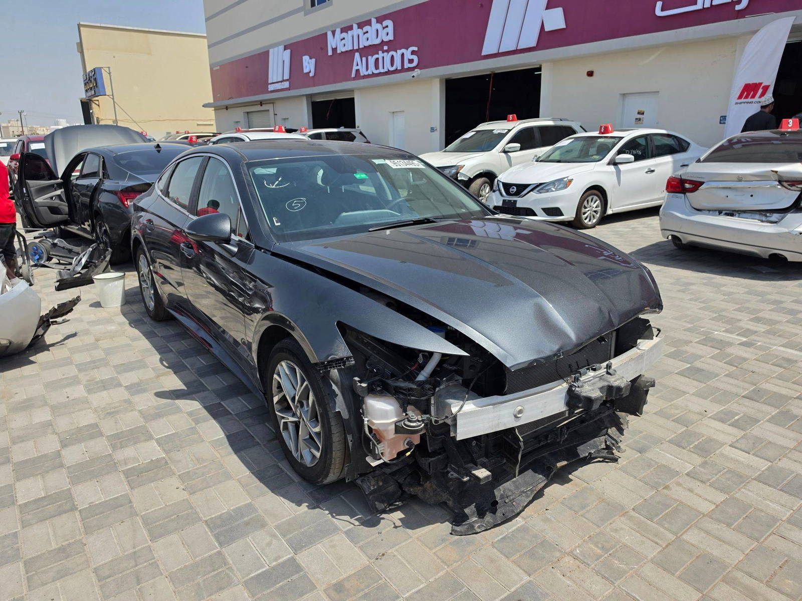 2023 HYUNDAI SONATA — 37950 Miles — Lot PA293515 — Oman Yard - Marhaba Auctions Used Cars - Image 4