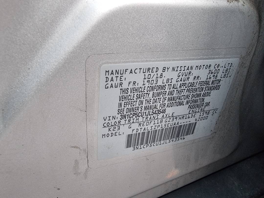 NISSAN KICKS 2018 - Marhaba Auction Used Cars - Image 8