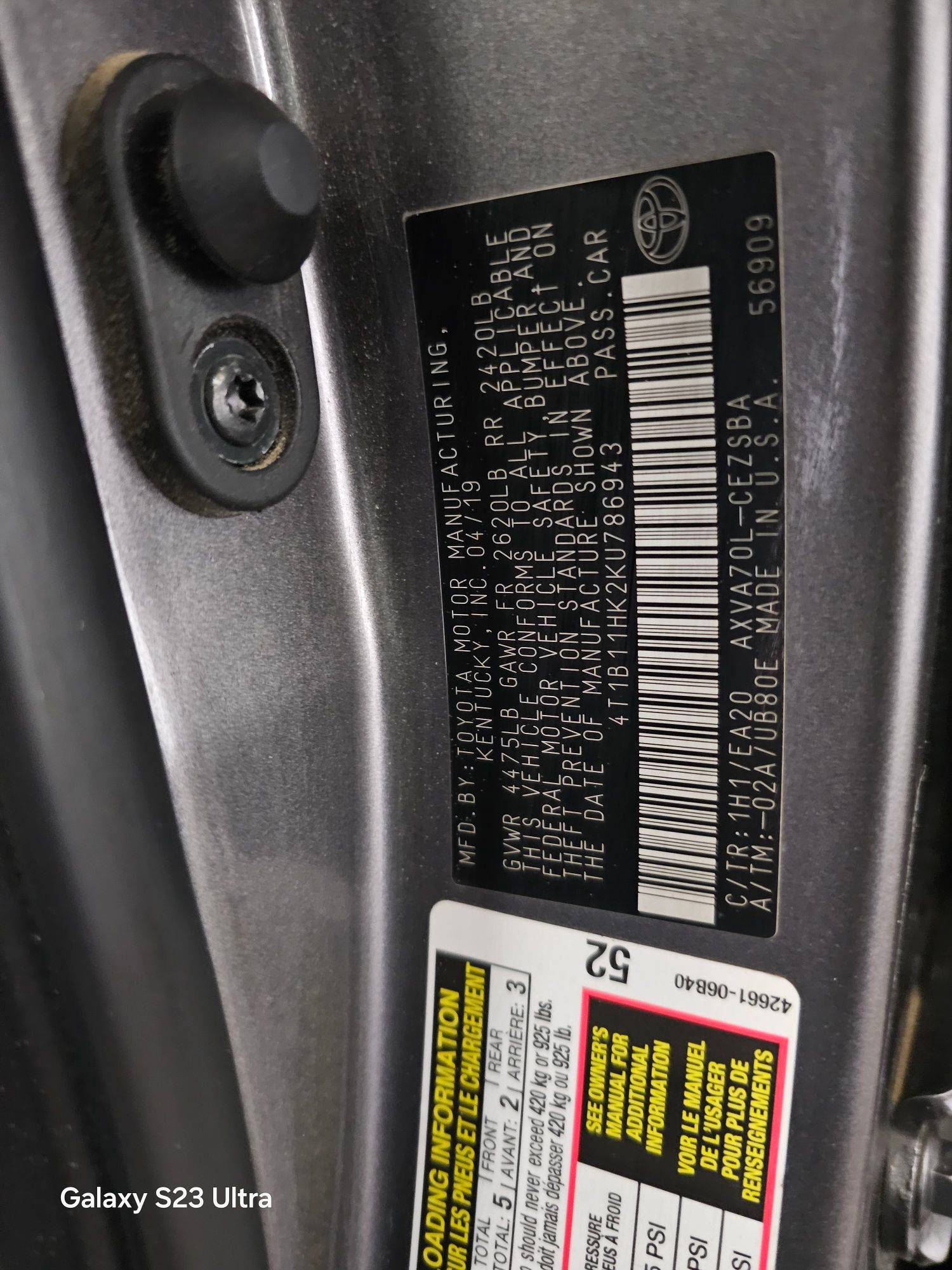 TOYOTA CAMRY 2019 - Marhaba Auction Used Cars - Image 9