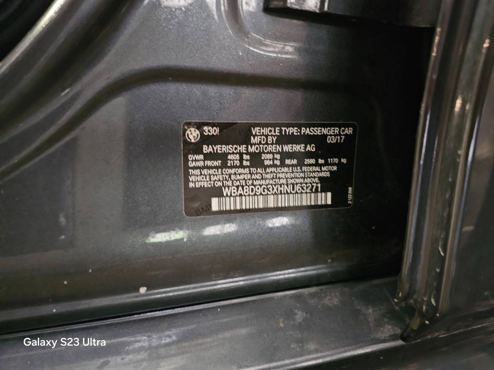 BMW 3 SERIES 2017 - Marhaba Auction Used Cars - Image 9