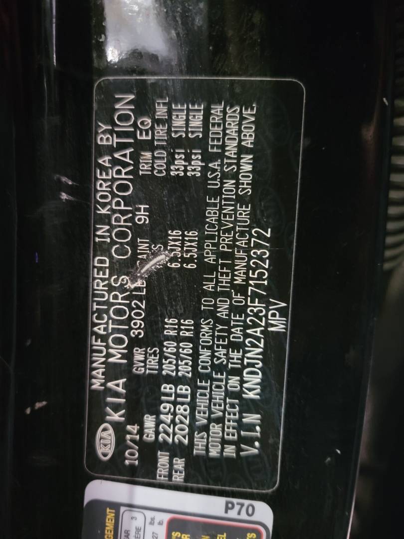 2015 KIA SOUL — 131175 Miles — Lot F7152372 — Main - Marhaba Auctions Used Cars - Image 9