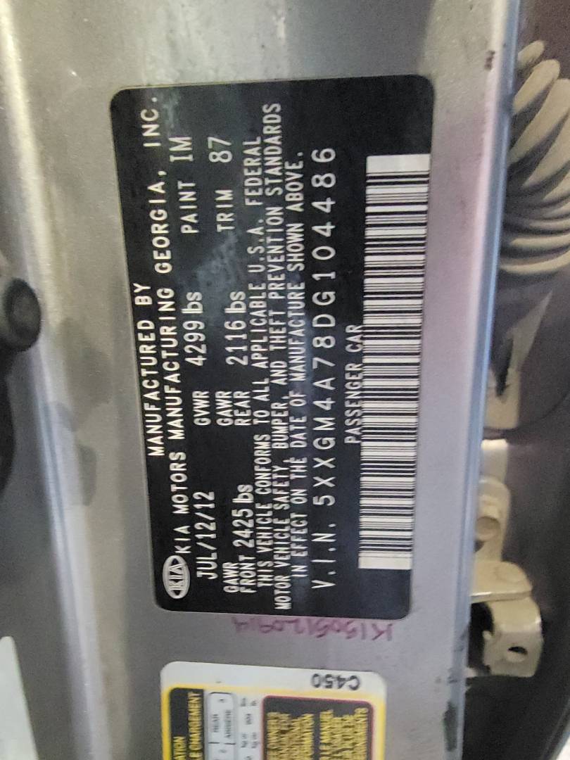 KIA OPTIMA 2013 - Marhaba Auction Used Cars - Image 9