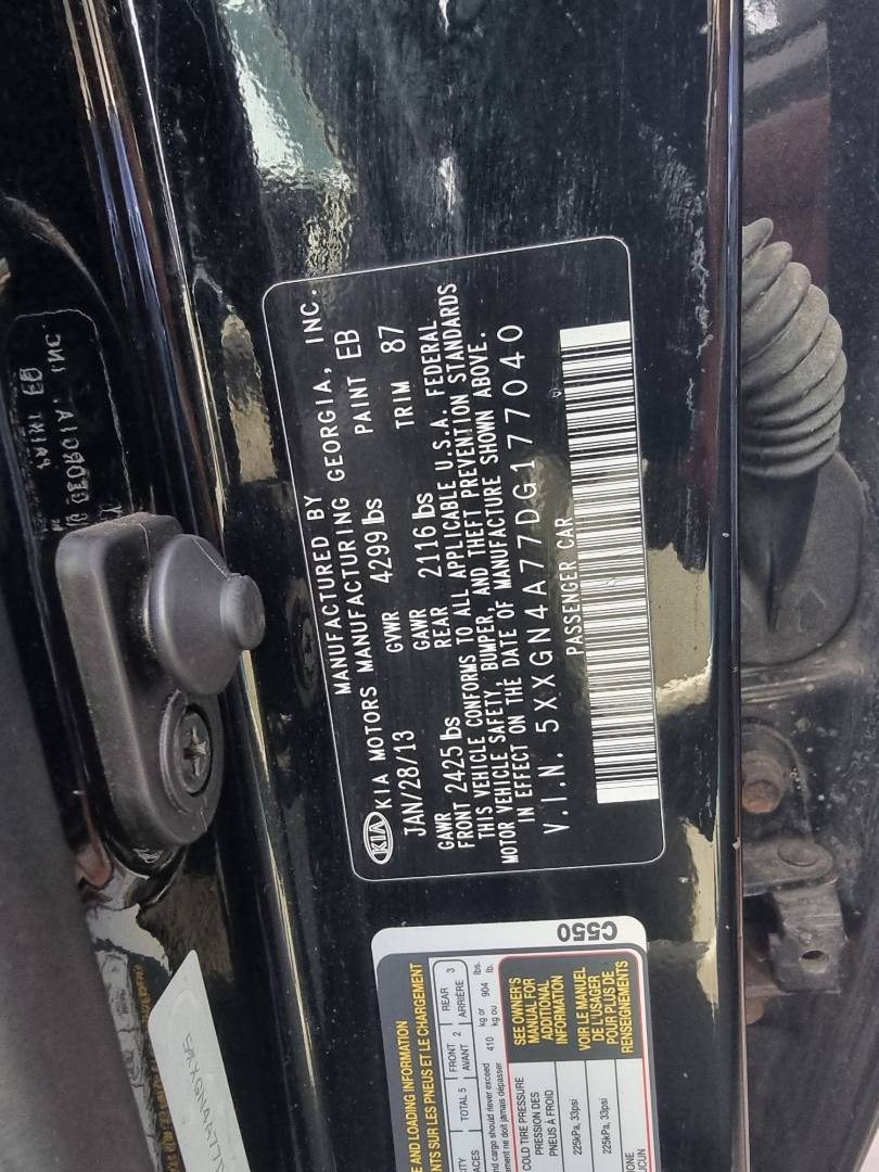 KIA OPTIMA 2013 - Marhaba Auction Used Cars - Image 9