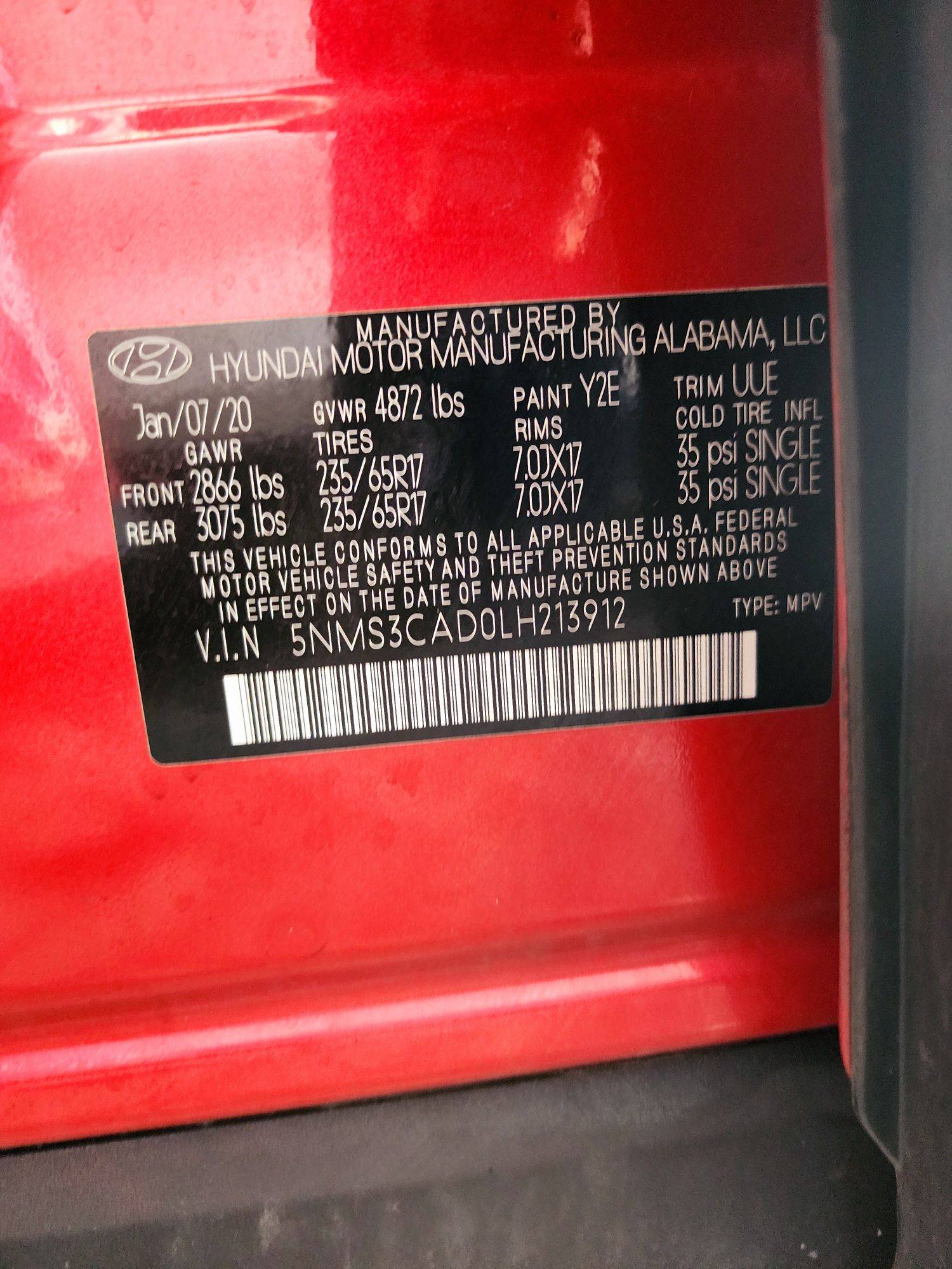 HYUNDAI SANTA FE 2020 - Marhaba Auction Used Cars - Image 8