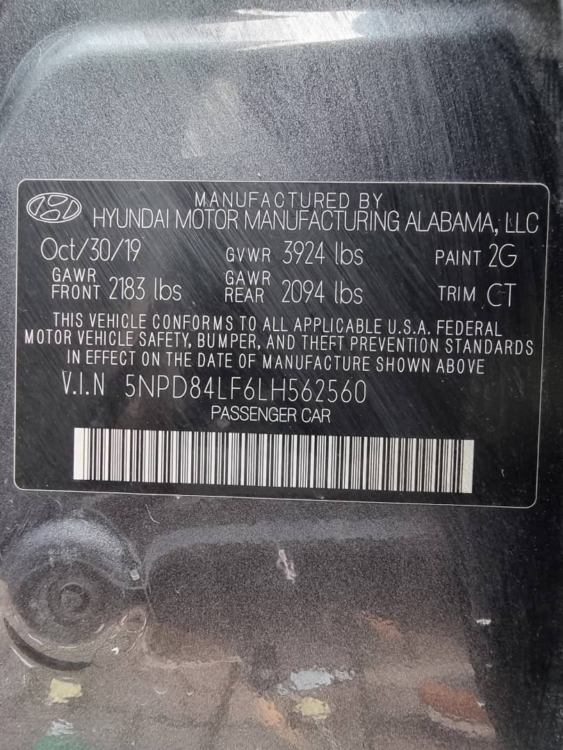 2020 HYUNDAI ELANTRA — 100210 Miles — Lot 79476673 — Souq - Marhaba Auctions Used Cars - Image 9