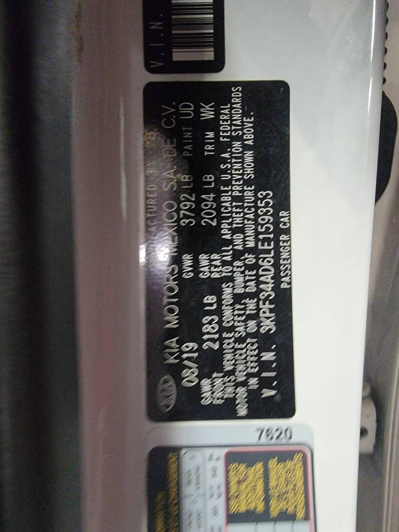 2020 KIA FORTE — 64711 Miles — Lot E159353 - Marhaba Auctions Used Cars - Image 10