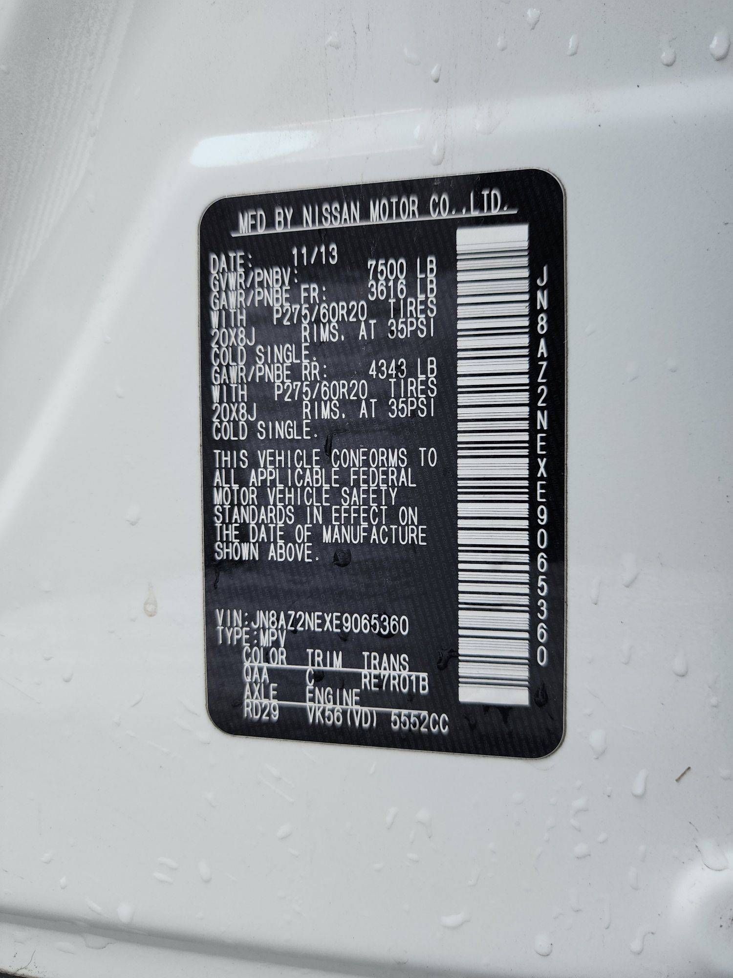 2014 INFINITI QX80 — 163296 Miles — Lot 58127574 — Souq - Marhaba Auctions Used Cars - Image 10