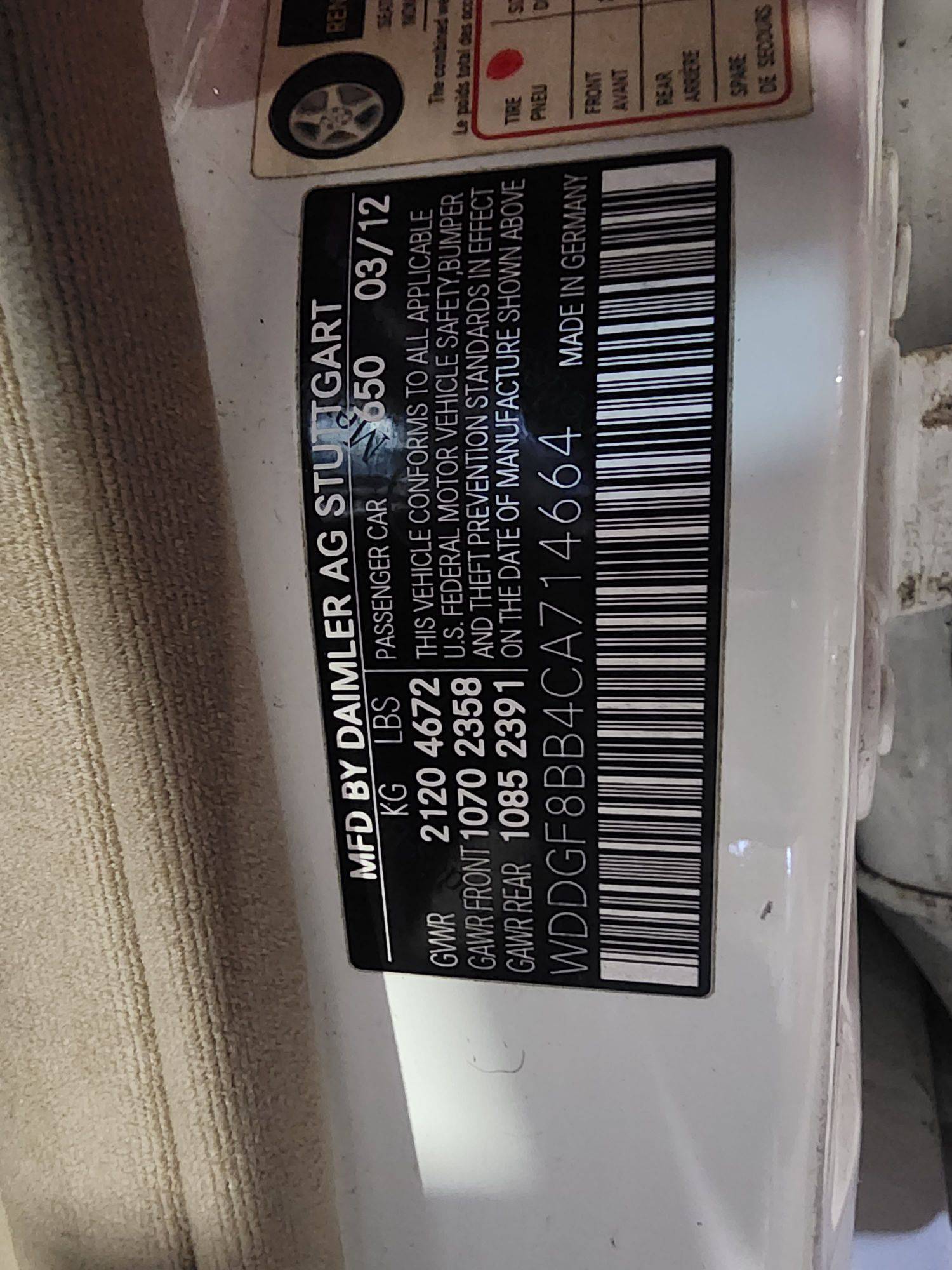 MERCEDES BENZ C300 2012 - Marhaba Auction Used Cars - Image 11