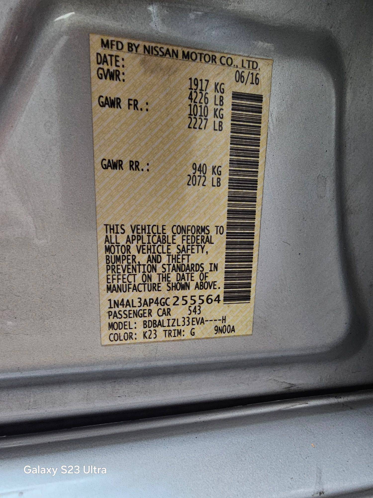 NISSAN ALTIMA 2016 - Marhaba Auction Used Cars - Image 9