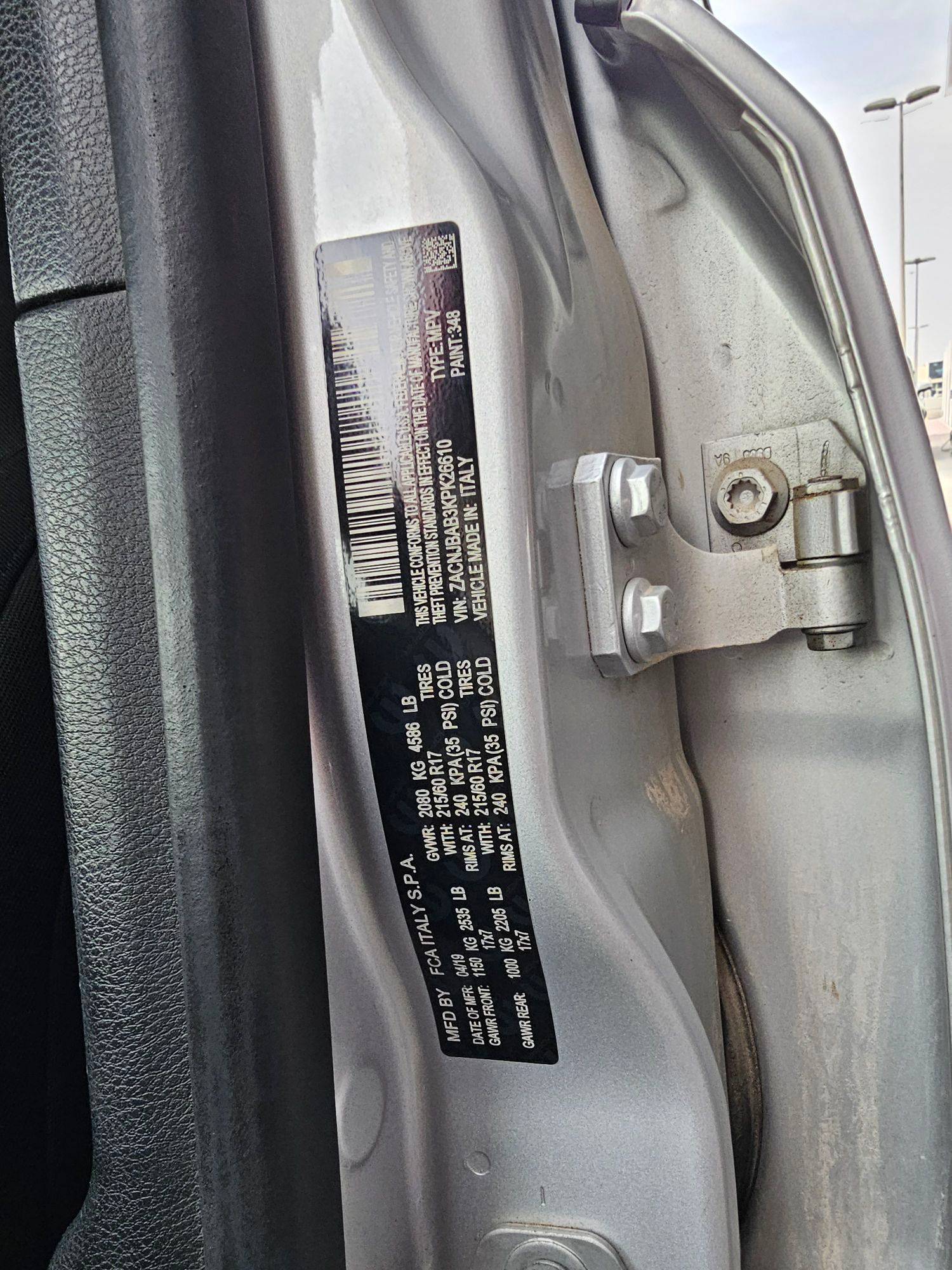 JEEP RENEGADE SPORT 2019 - Marhaba Auction Used Cars - Image 11