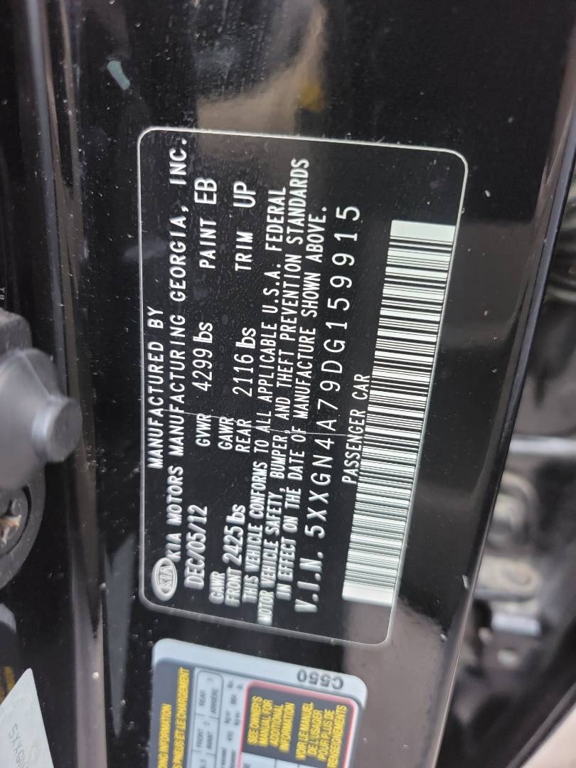 2013 KIA OPTIMA — 207527 Miles — Lot G159915 — Main - Marhaba Auctions Used Cars - Image 8