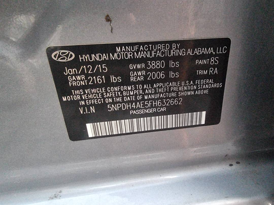 HYUNDAI ELANTRA 2015 - Marhaba Auction Used Cars - Image 8
