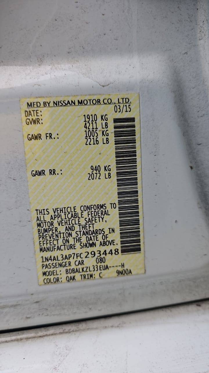 NISSAN ALTIMA 2015 - Marhaba Auction Used Cars - Image 5