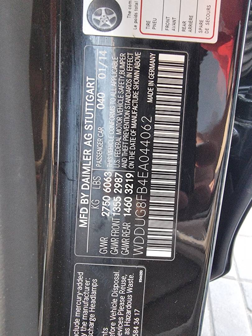 2014 MERCEDES BENZ S 550 — 87430 Miles — Lot 044062 — Main - Marhaba Auctions Used Cars - Image 9