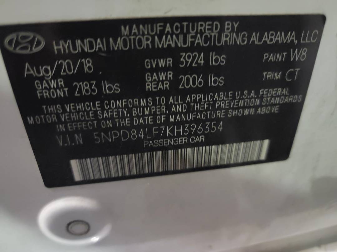 2019 HYUNDAI ELANTRA — 153852 Miles — Lot 37926463 - Marhaba Auctions Used Cars - Image 10