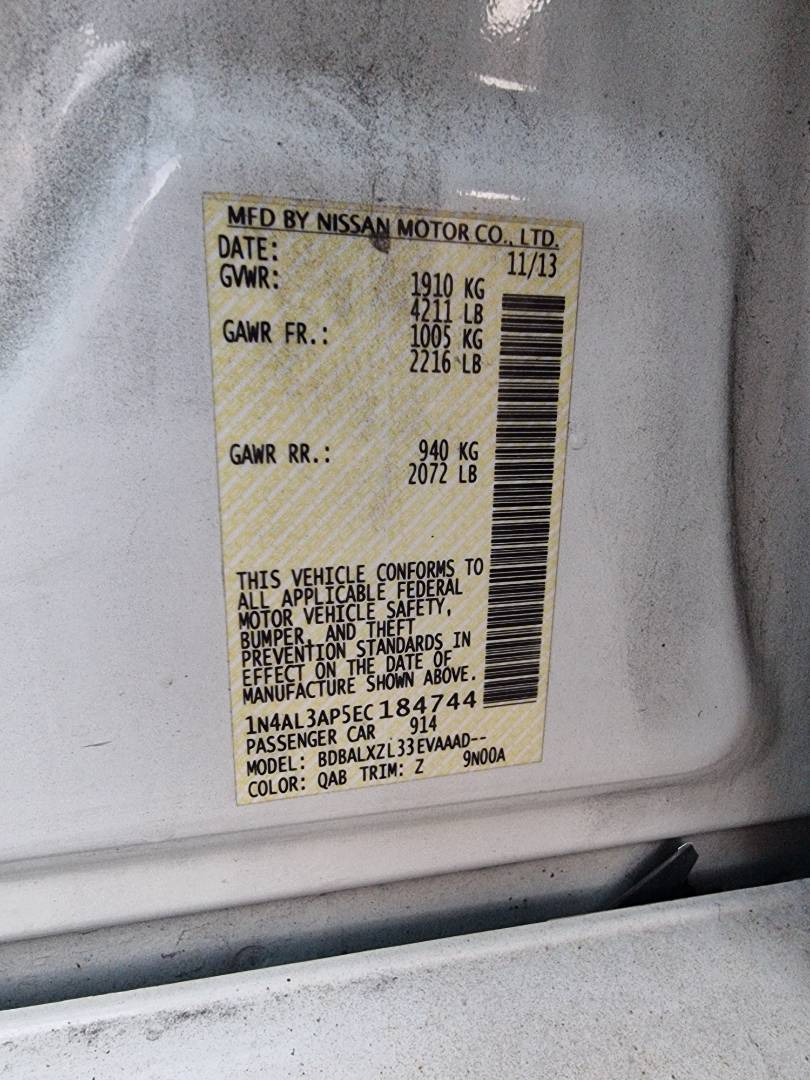 NISSAN ALTIMA 2014 - Marhaba Auction Used Cars - Image 10