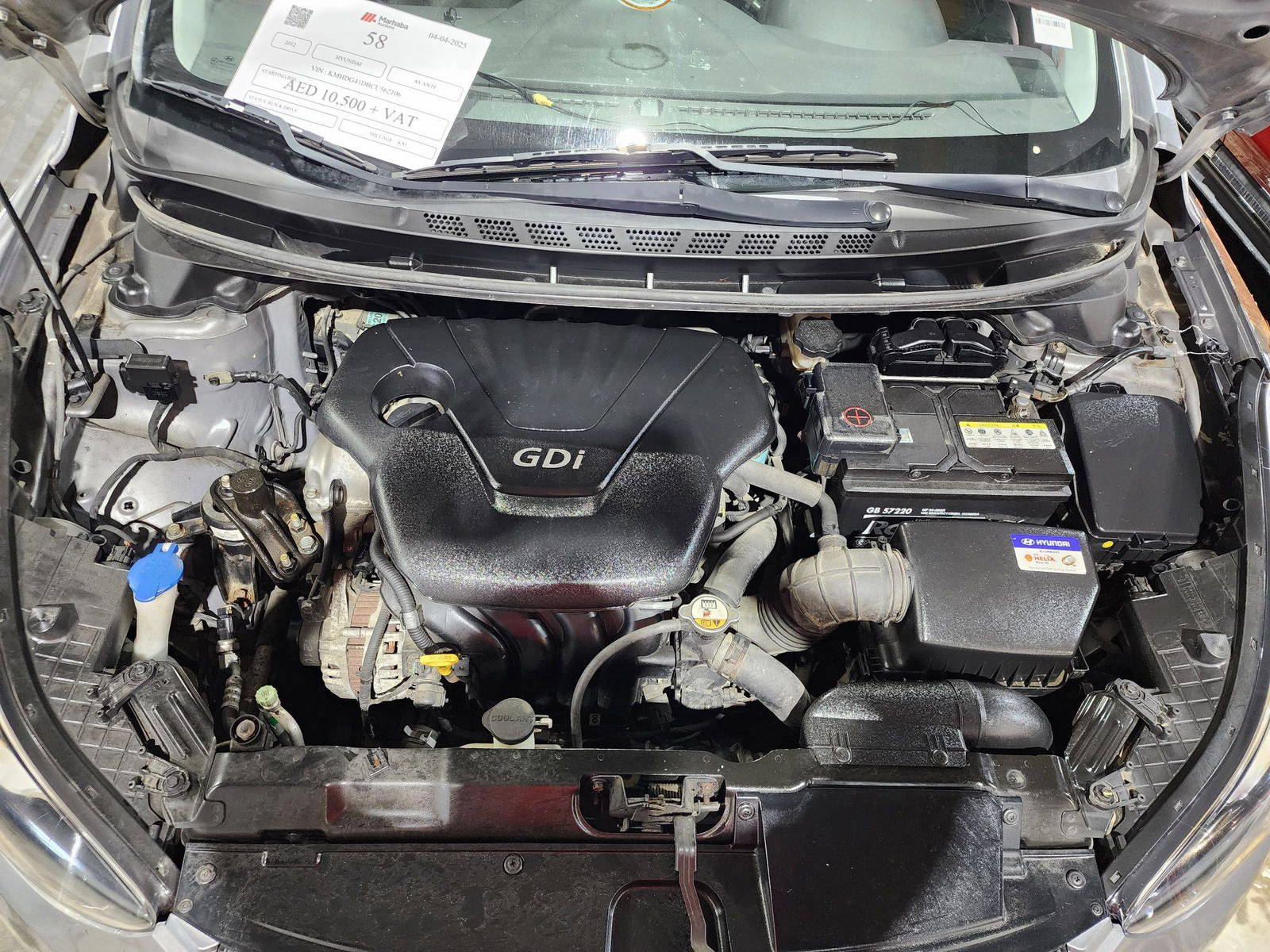 2012 HYUNDAI AVANTE — 105769 KM — Lot 562106 — Al Quoz - Marhaba Auctions Used Cars - Image 12