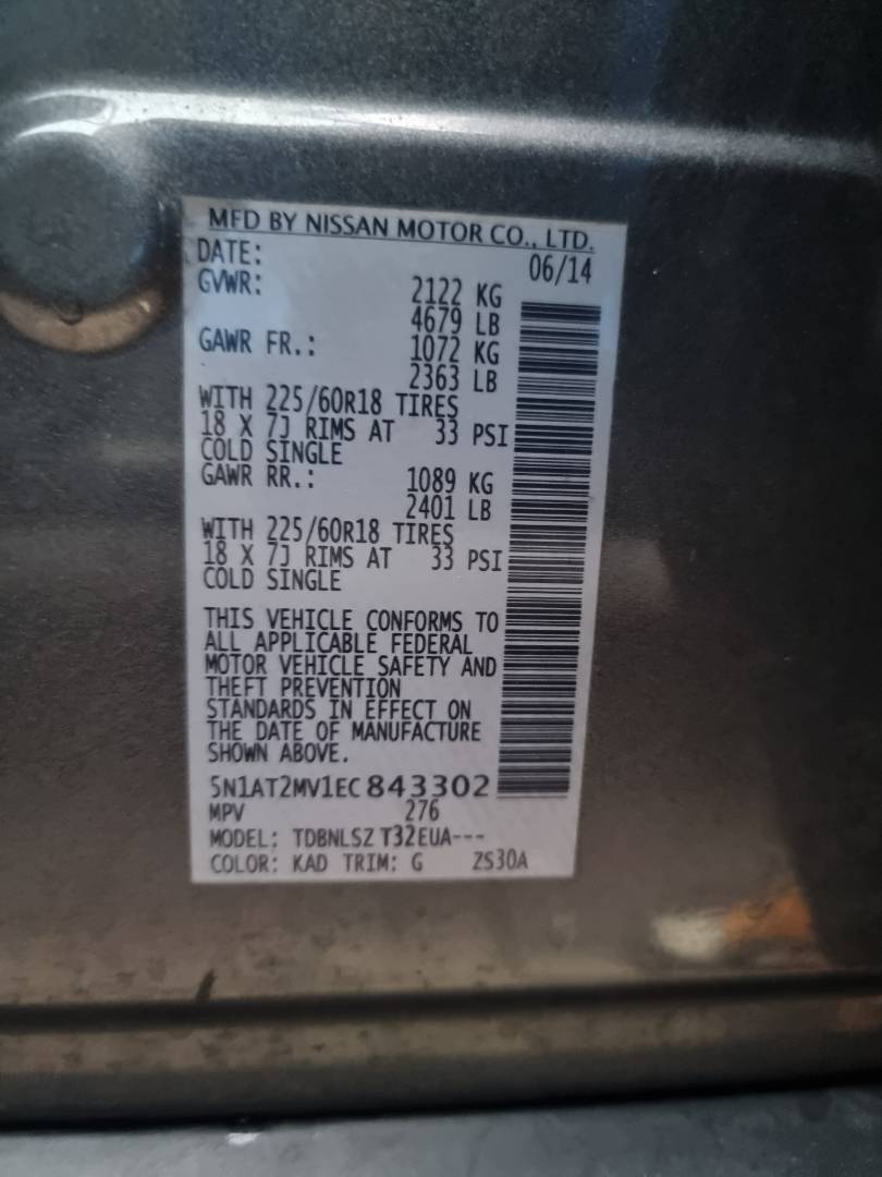 2014 NISSAN ROGUE — 180190 Miles — Lot 215487 — Ind. 12 - Marhaba Auctions Used Cars - Image 10