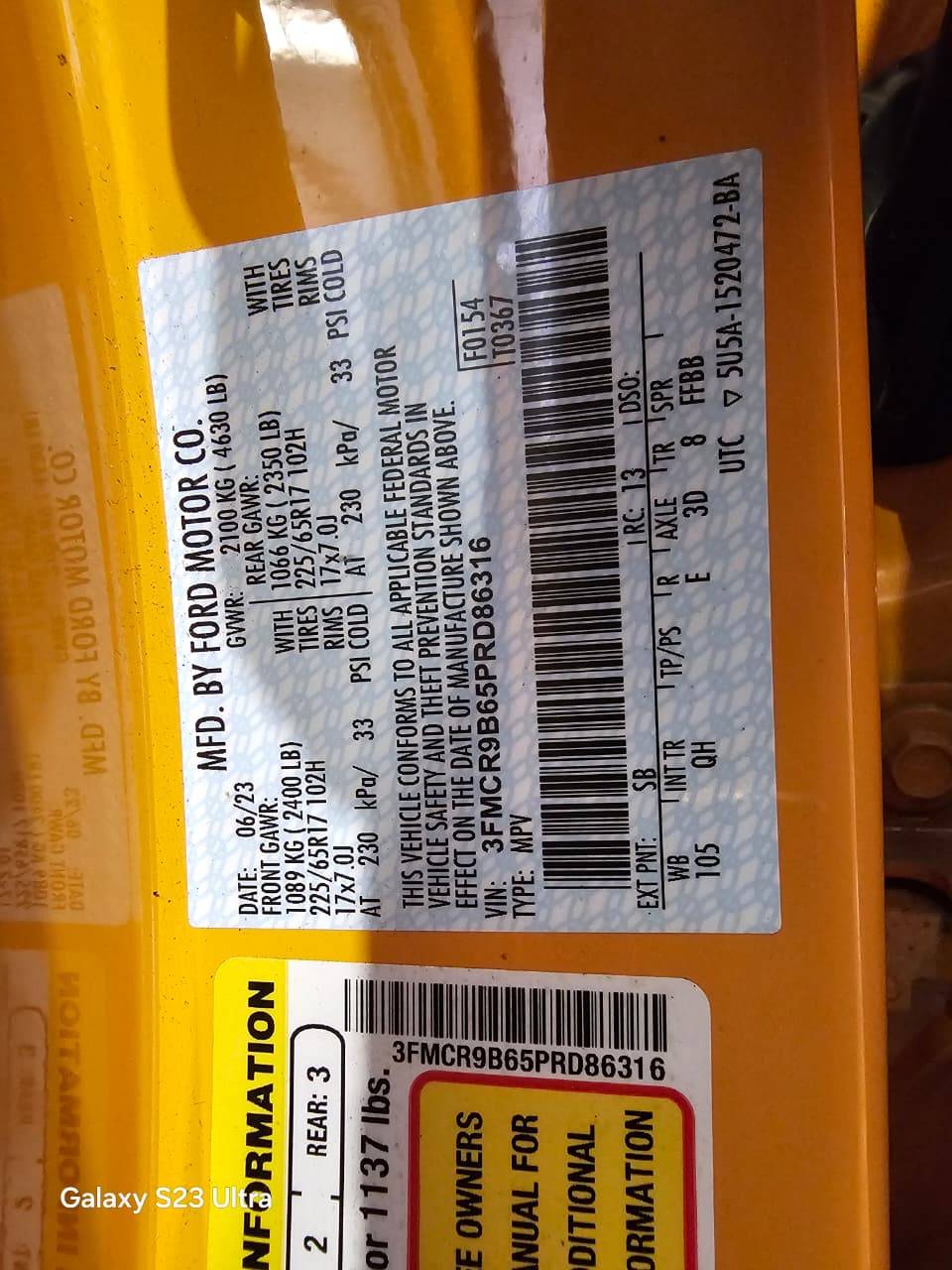 FORD BRONCO SPORT BIG BEND 2023 - Marhaba Auction Used Cars - Image 10